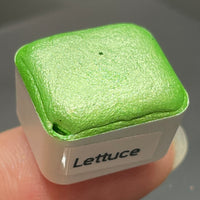 Lettuce green watercolor paints half pans