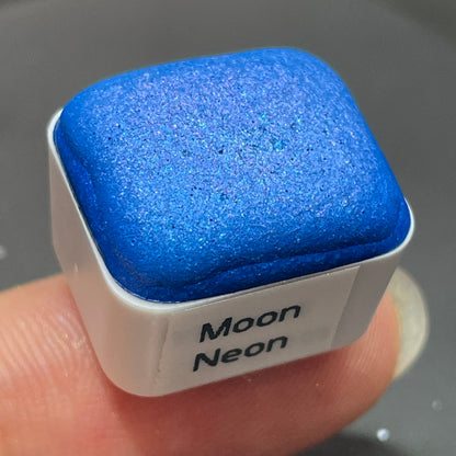 Moon neon night series colorshift watercolor paints half pan