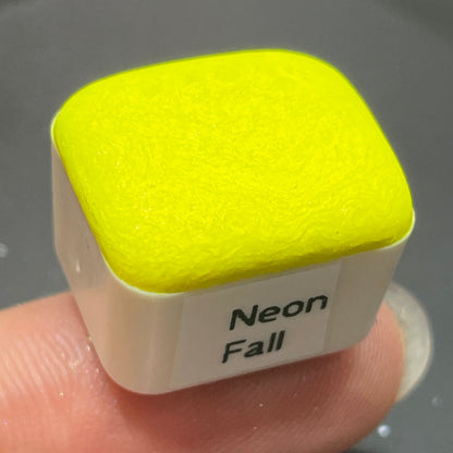 Neon fall neon night series colorshift watercolor paints half pan