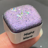 Half Nightmare Night Series Handmade Glittery Hologram shimmer watercolor Paint by iuilewatercolors