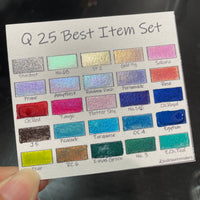Q25 Best Item Set iuile handmade shimmer color shift chameleon hologram watercolor paint quarter pan