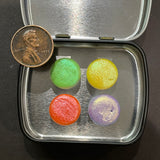 Limited Button Macaroon 4 set handmade color shift watercolor paints