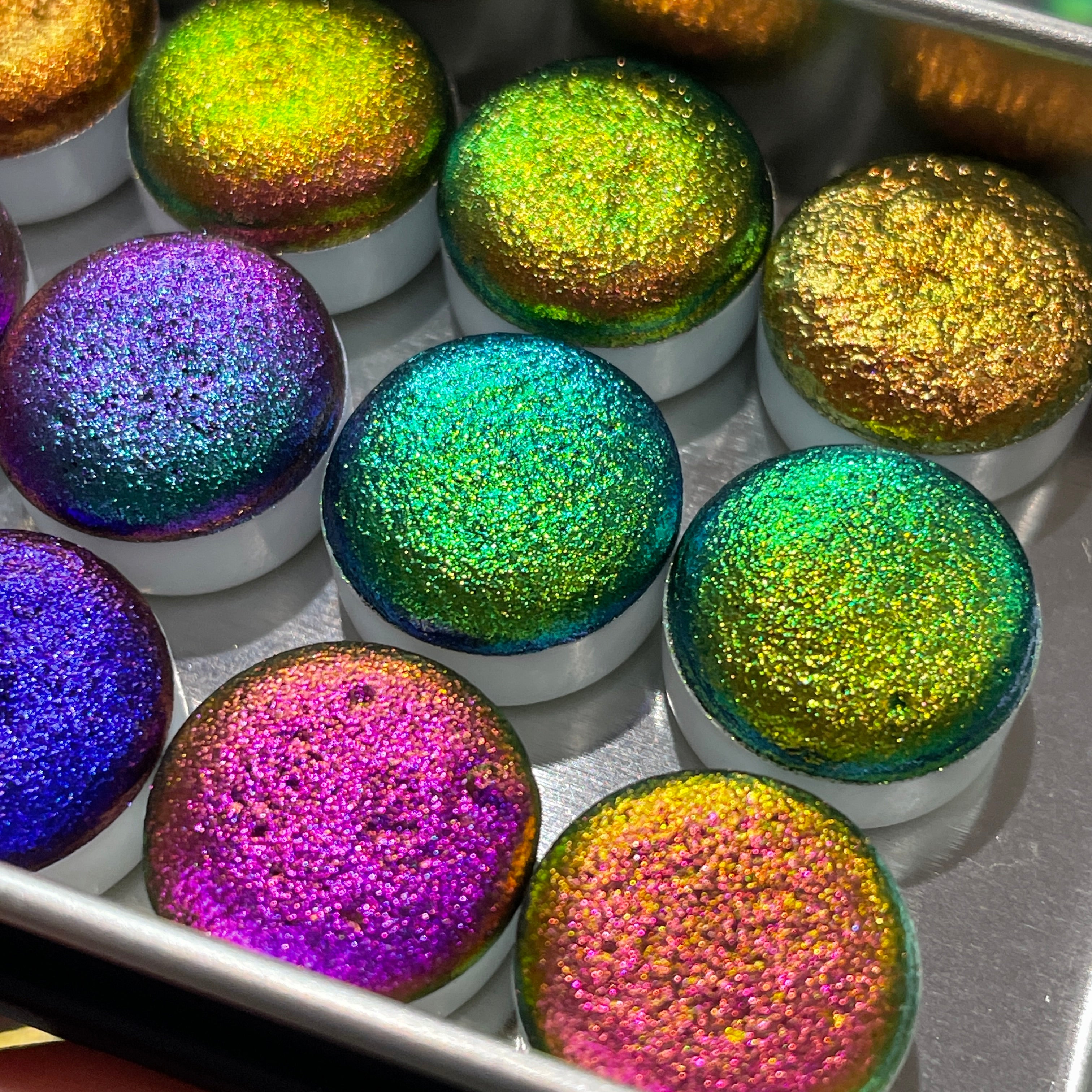 Button [No.183 to 194] Vivid series Handmade Super Chrome Color