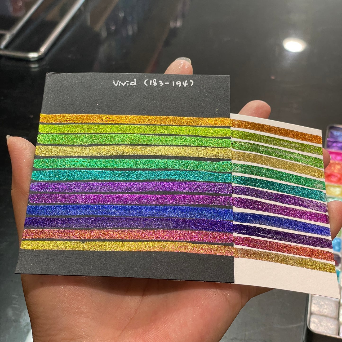 Half [No.183 to 194] Vivid series Handmade Super Chrome Color Shift Watercolor Paint