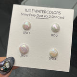 Shiny Fairy Dust vol.2 Dot Card Tester Sampler Watercolor Shimmer Glittery Paints