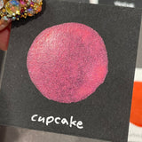 Cupcake Pink Orange Shimmer Metallic Watercolor Paints Half Pans Autumn2022