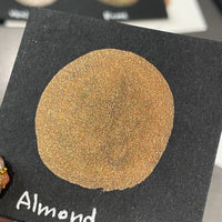 Almond Brown shimmer metallic Watercolor Paints Half Pans Autumn2022