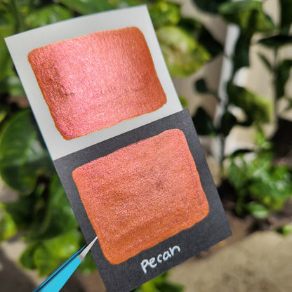 Fell in Love Set Handmade Shimmer MetallicWatercolor Paint Half By iuilewatercolors
