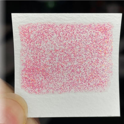 Grapefruit Jelly Bean Chunky glitter watercolor paints half pan