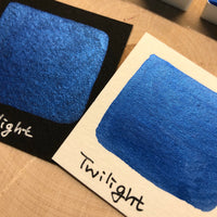 Twilight blue watercolor paints Half pans