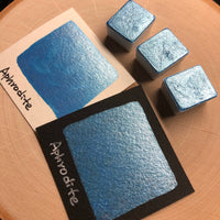 Aphrodite blue watercolor paints half pan