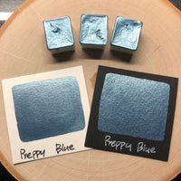 Preppy blue watercolor paints half pans