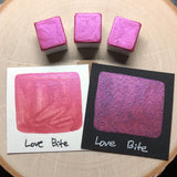 Love bite pink watercolor paints half pan