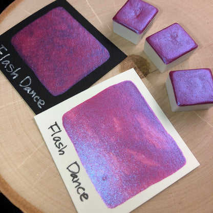 Flash dance pink watercolor paints half pans