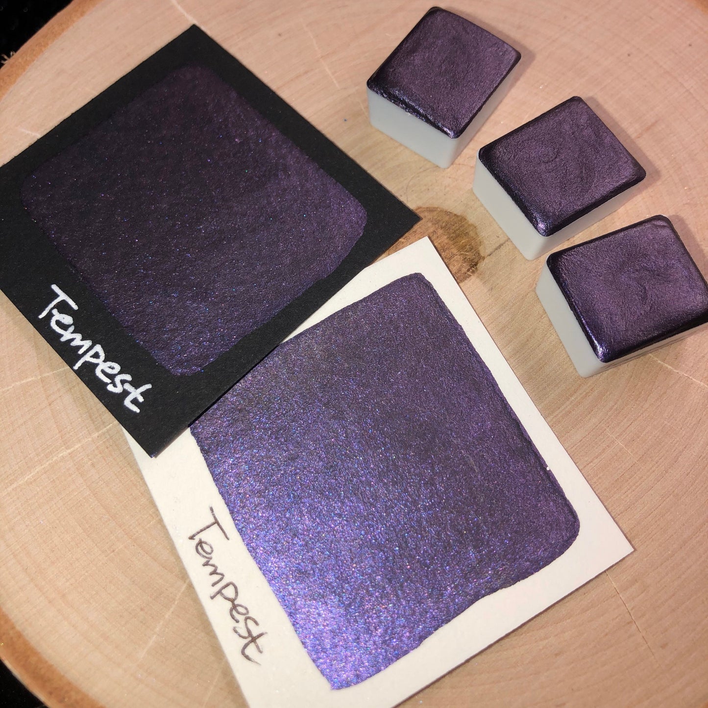 Tempest purple watercolor paints half pan