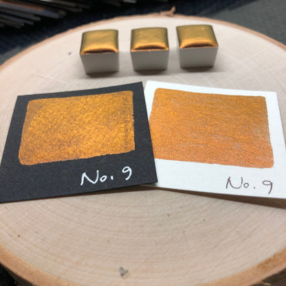 No.9 number series Handmade color shift watercolor paints chrome pigments Half/Quarter/Mini