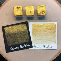 Golden buddha gold watercolor paints half pan