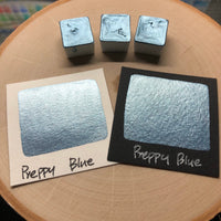 Preppy blue watercolor paints half pans