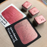 Strawberry Moonshine pink watercolor paints half pan