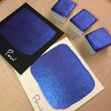 Pow purple watercolor paints half pans