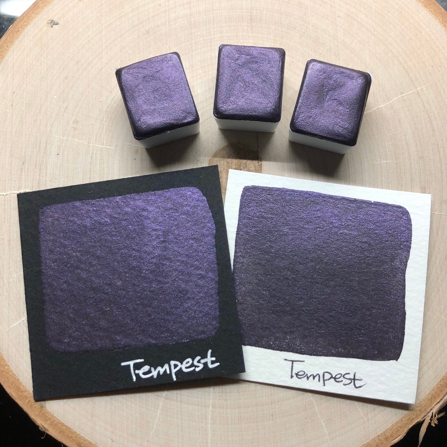 Tempest purple watercolor paints half pan