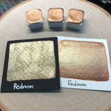 Redrum gold watercolor paints half pan