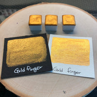 Gold finger watercolor paints half pan