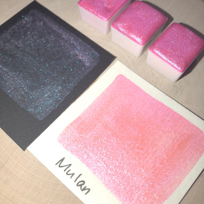 Mulan Disney princess  watercolor paints half pan