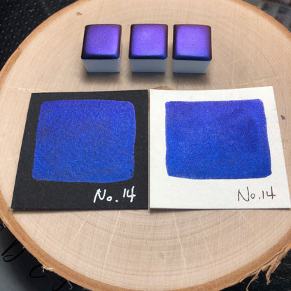 No.14 number series Handmade color shift watercolor paints chrome pigments Half/Quarter/Mini