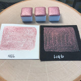 HG6 Holo Glitter Handmade watercolor paints holographic half pan