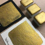 Yellow Gold Extra fine watercolor paints half pan