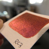 RC 3 Chameleon color shift glitter pigments watercolor paint half pan