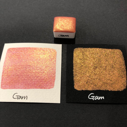 Gam orange watercolor paints Half pans
