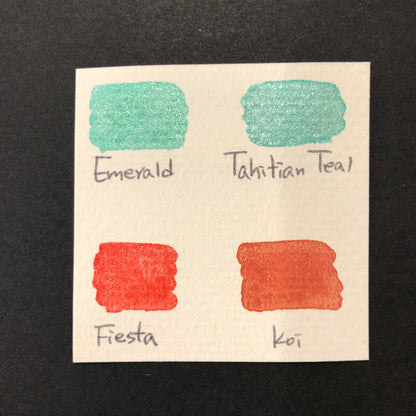 Fiesta red watercolor paints Half pan