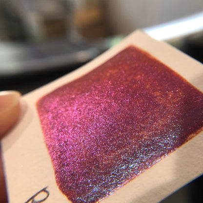 RC 2 Chameleon color shift glitter pigments watercolor paint half pan