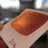 RC 4 Chameleon color shift glitter pigments watercolor paint half pan