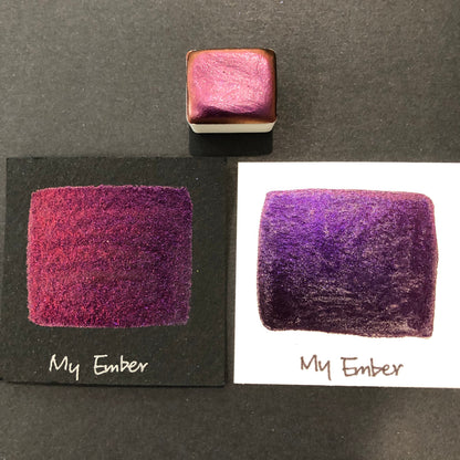My Ember Shiny colorshift watercolor paint Half/Quarter/Mini