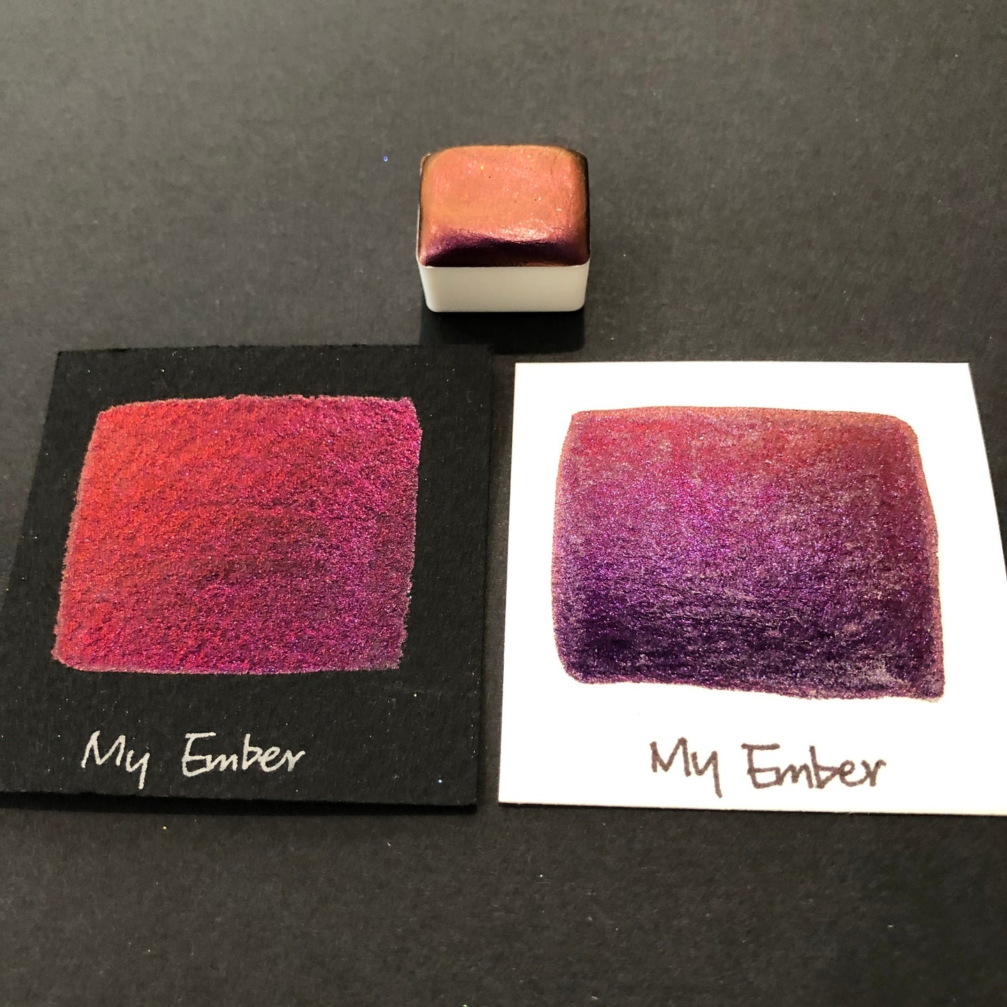 My Ember Shiny colorshift watercolor paint Half/Quarter/Mini