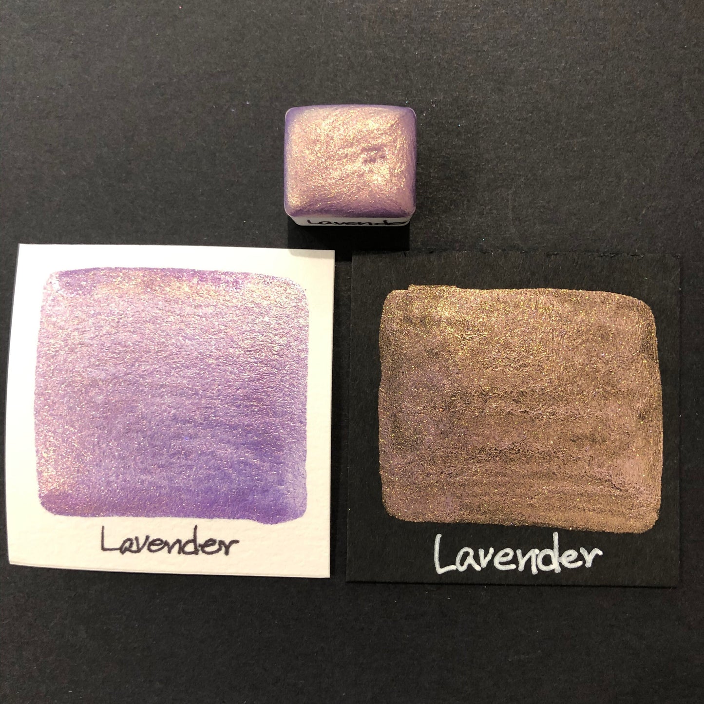 Lavender purple watercolor paints Half pans