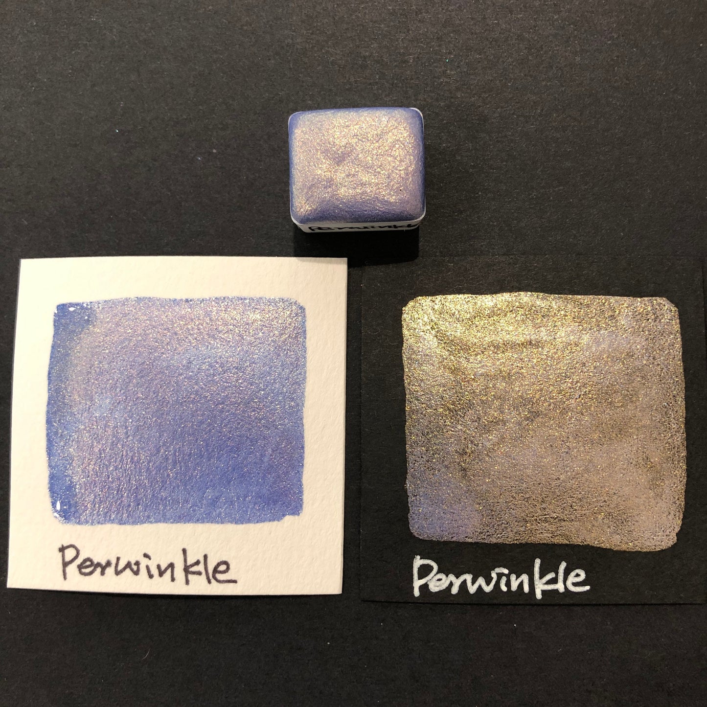 Periwinkle purple watercolor paints Half pans