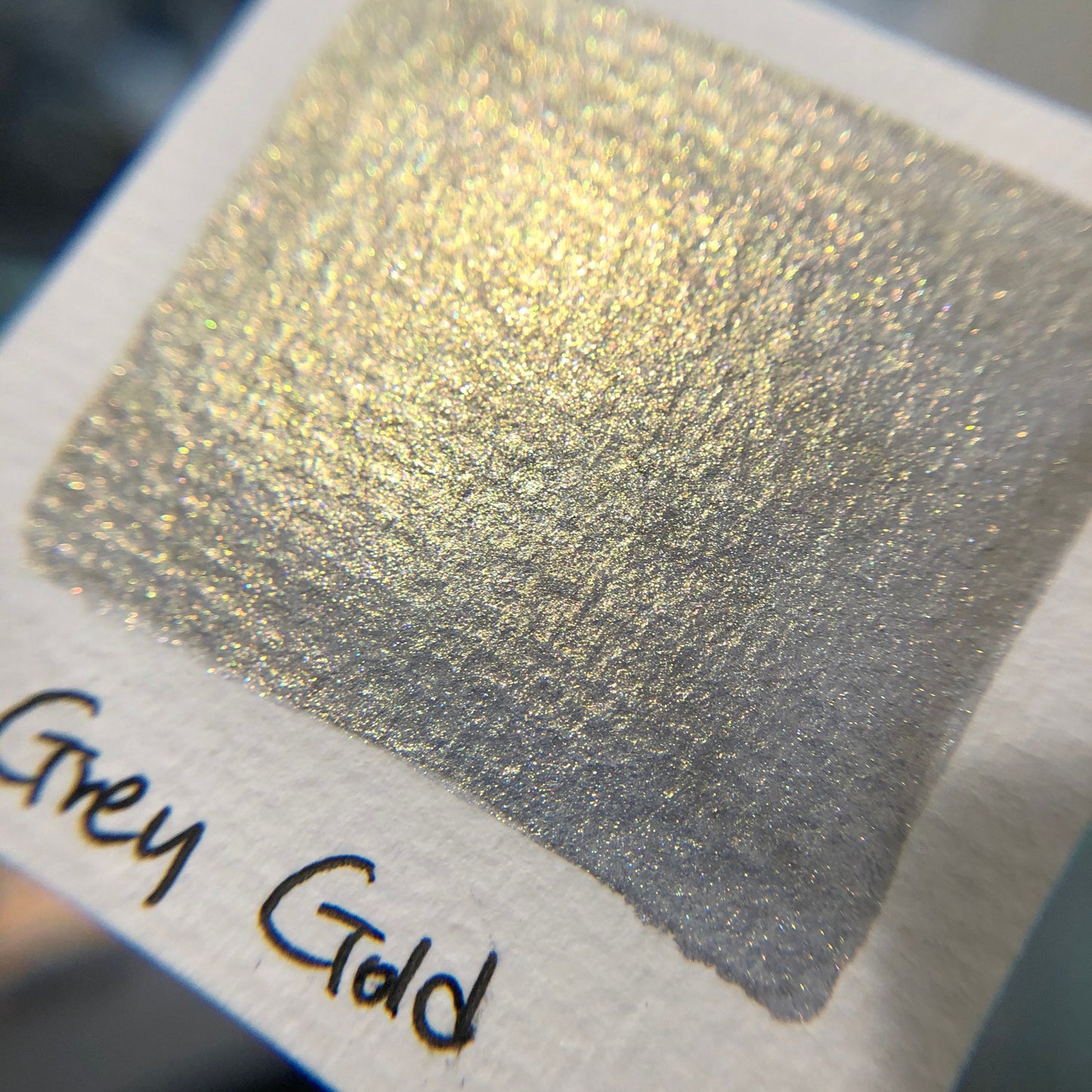 2nd Layer Only] Grey Gold watercolor paints Half pan