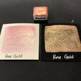 Rose Gold pink watercolor paints Half pan