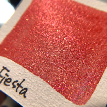Fiesta red watercolor paints Half pan