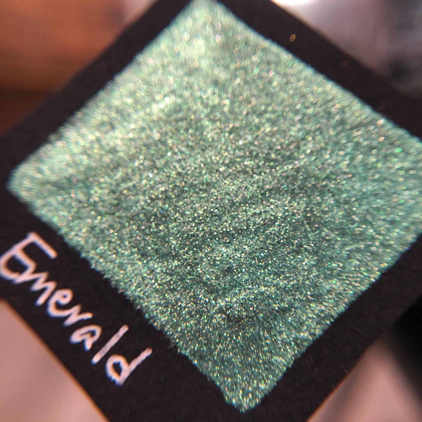 Emerald teal watercolor paints Half pan