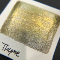 Thyme gold watercolor paints Half pan
