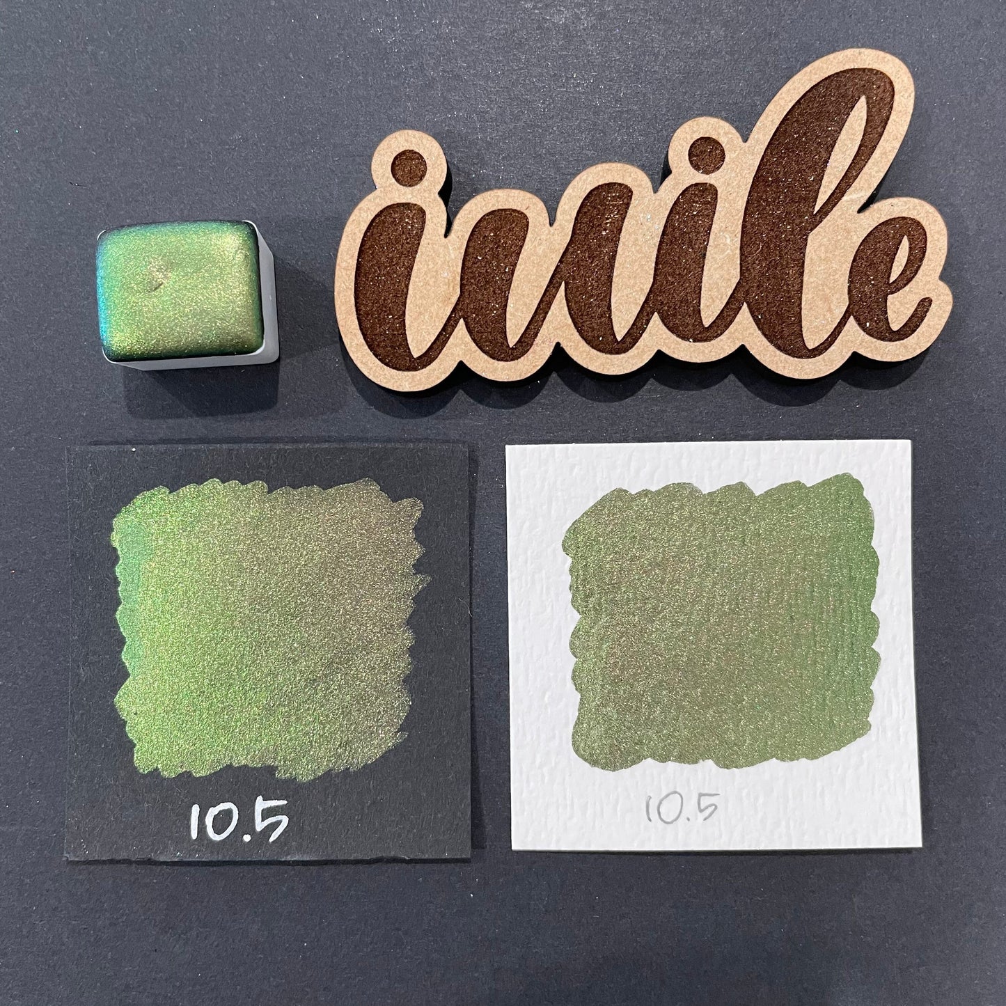 Limited No. 10.5 Shiny colorshift watercolor paint Half/Quarter/Mini