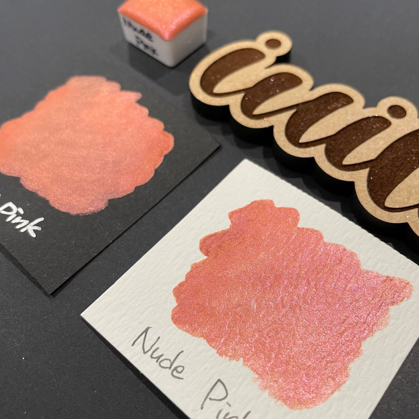 Nude Pink watercolor paints Half pans