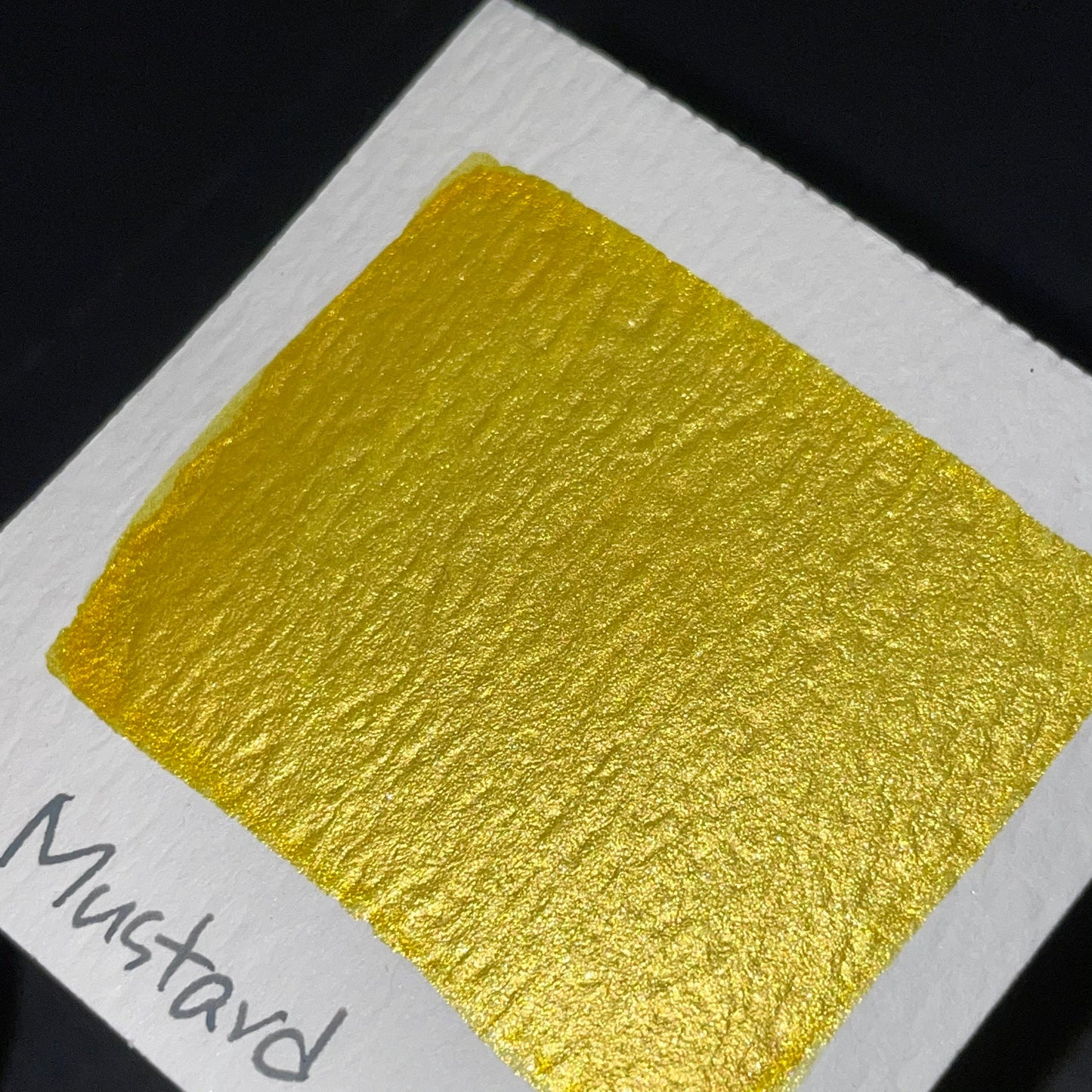 Mustard yellow watercolor paints Half pans