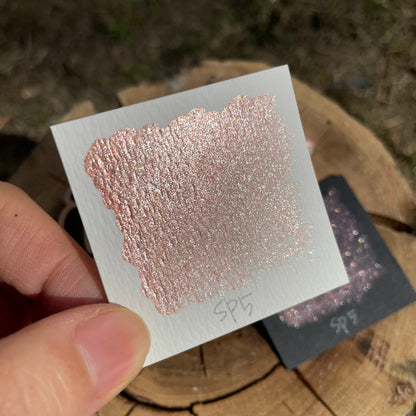 SP5 gold sparkle GDSP watercolor paints Half pans