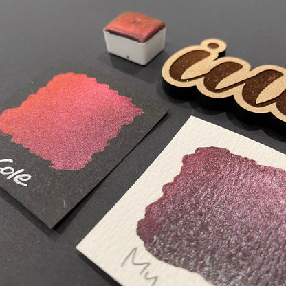 My Cole Shiny colorshift watercolor paint Half/Quarter/Mini